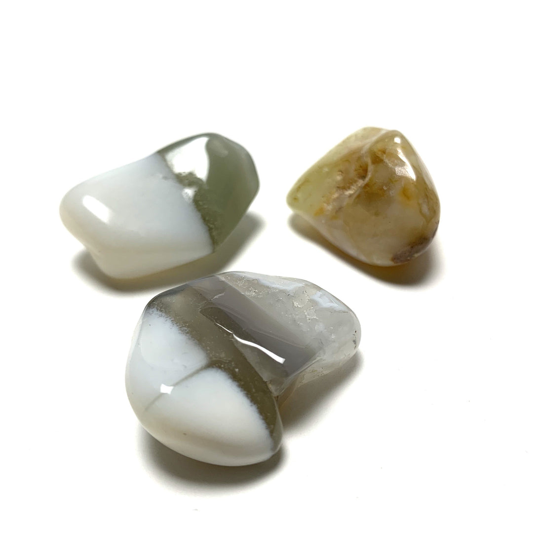 White Opal Tumbles White Opal Crystals A. $2.00 