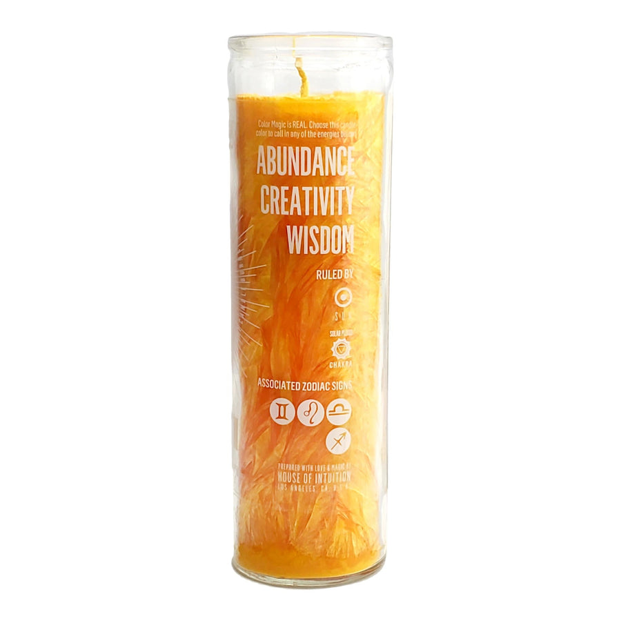 Yellow Palm Wax Prayer Candle Prayer Candles House of Intuition 