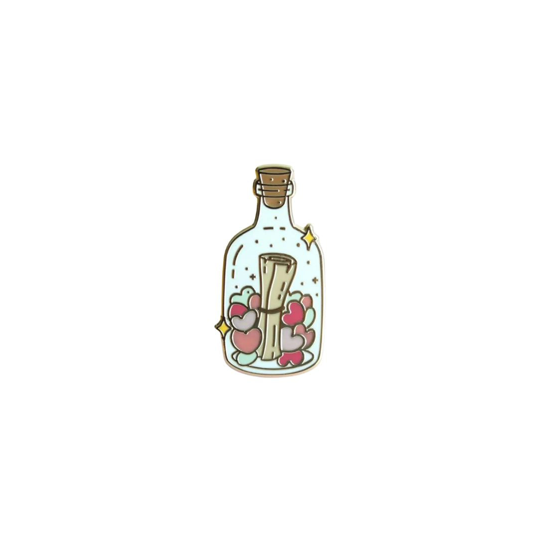 Message in a Bottle Enamel Pin Enamel Pin House of Intuition 