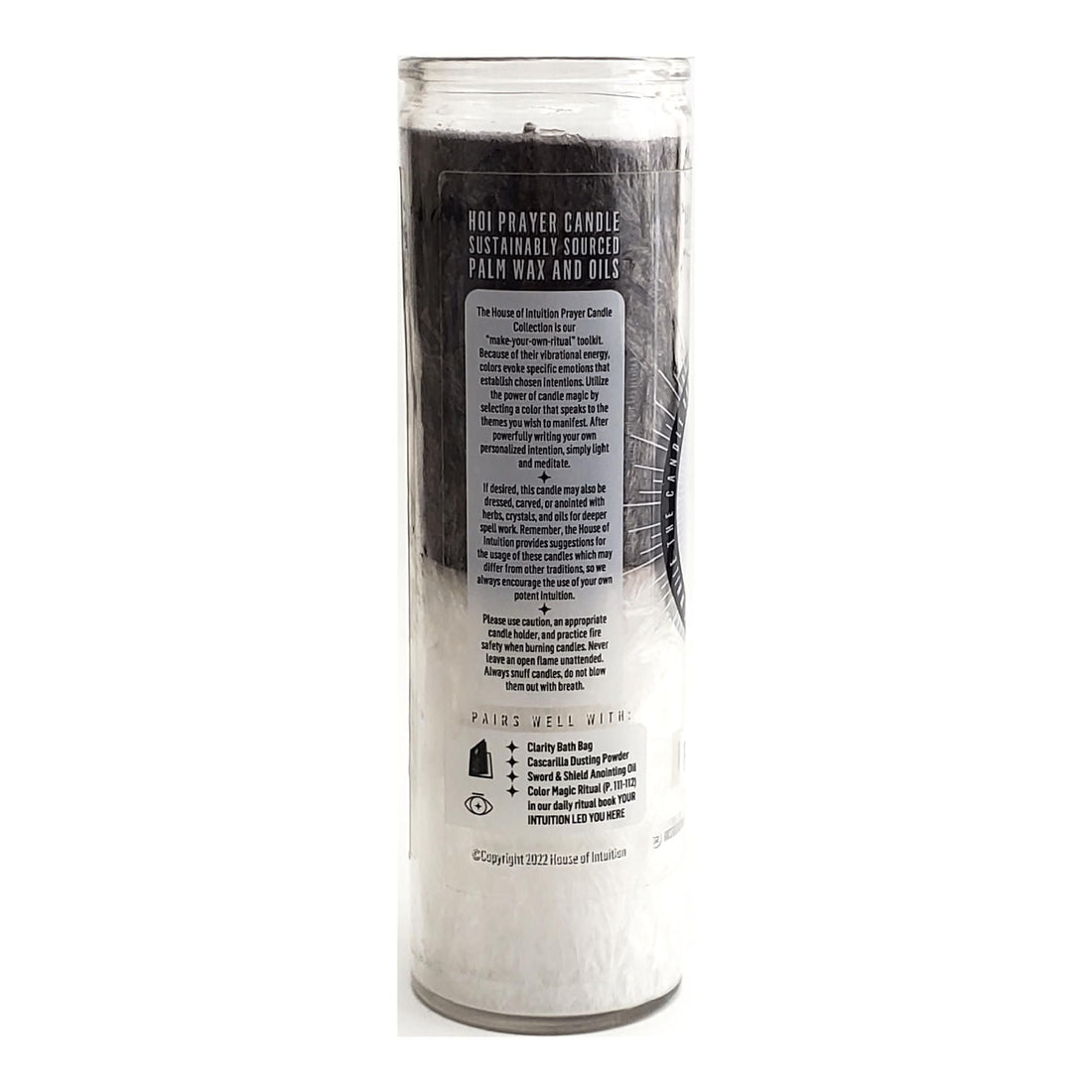 Black and White "Write-Your-Own-Prayer" Candle Prayer Candles House of Intuition 