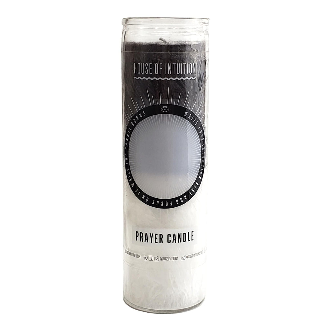 Black and White "Write-Your-Own-Prayer" Candle Prayer Candles House of Intuition 