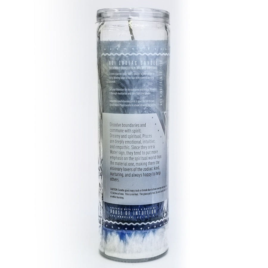 HOI Pisces Zodiac Candle Zodiac Candles House of Intuition 