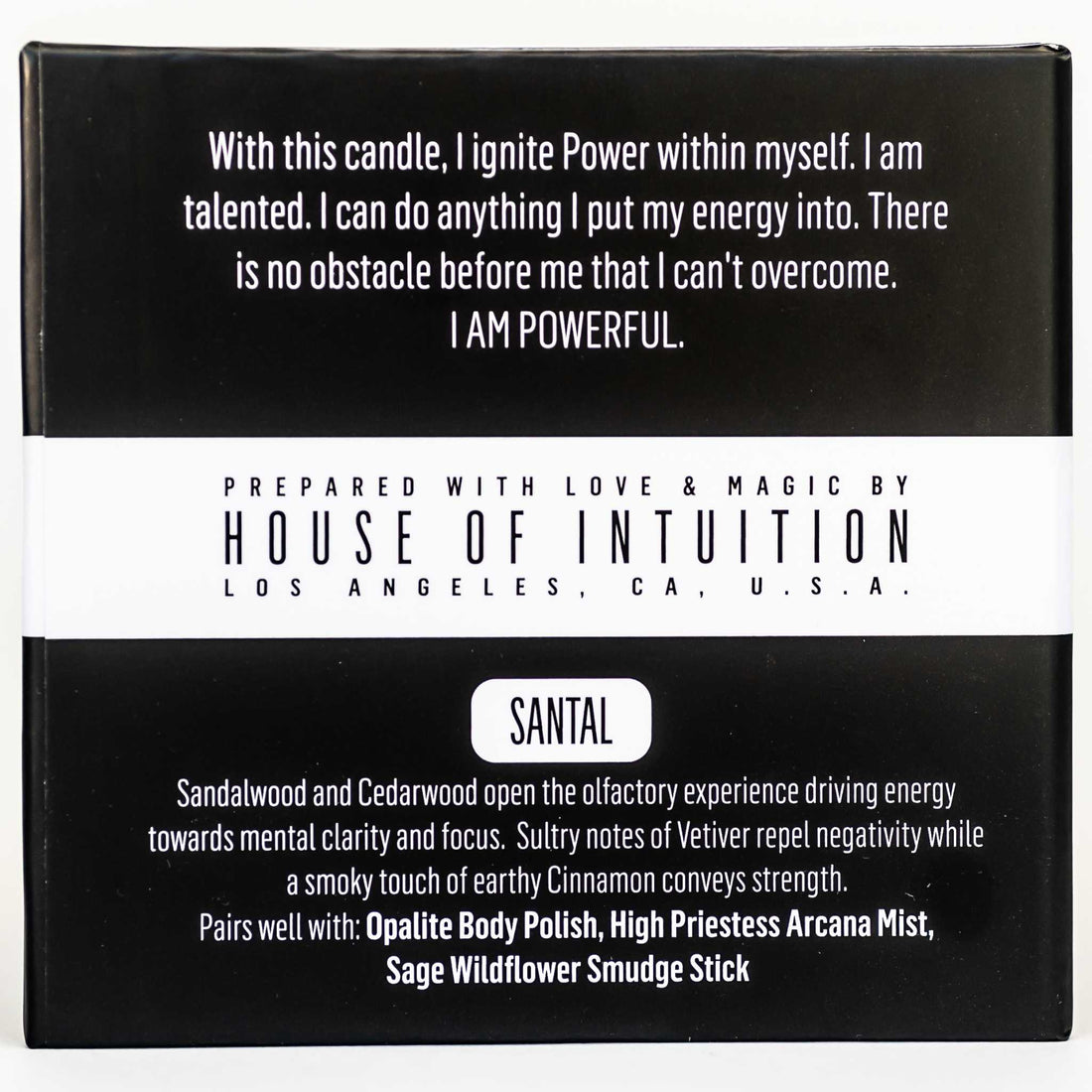 I AM Powerful - Affirmation Soy Candle I AM - Affirmation Candles House of Intuition 